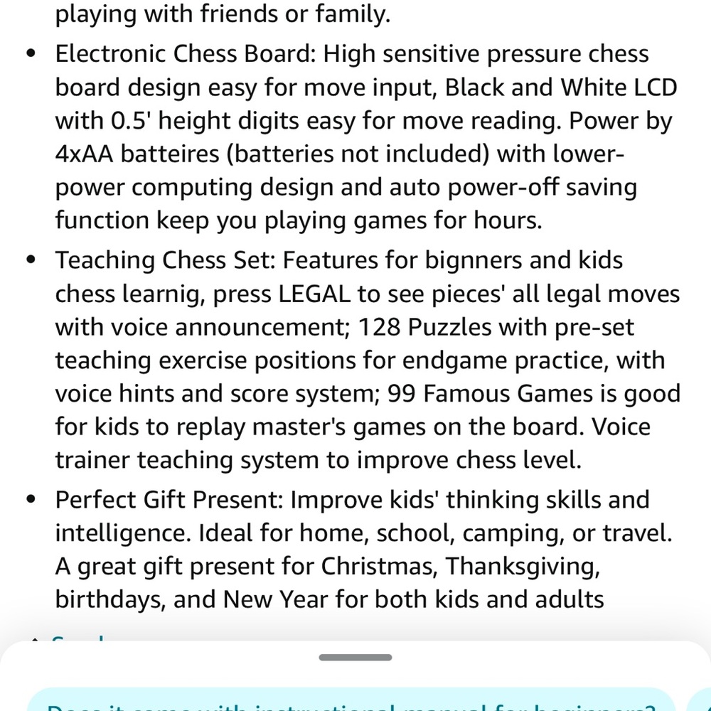 Electronic Chess Set - Picture 7 of 7